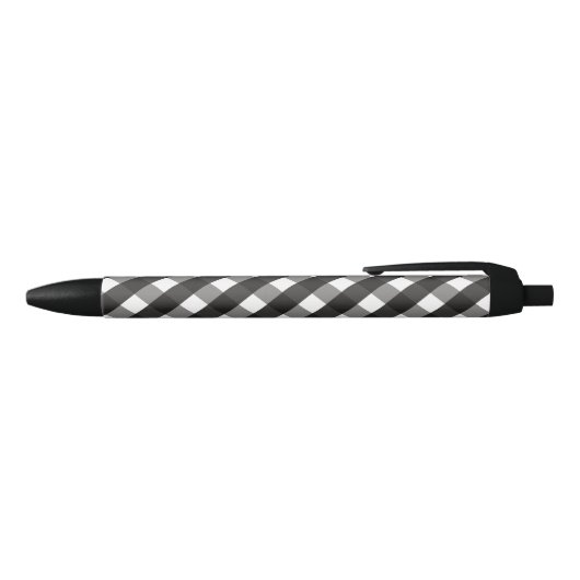 BARMHOUSE BLACK EN WHITE GINGHAM CHECK ZWARTE INKT PEN (Bovenkant)