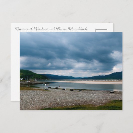 Barmouth Viaduct and River Mawddach Briefkaart (Voorkant / Achterkant)