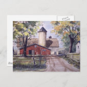 Barn aan het einde van de weg - briefkaart (Voorkant / Achterkant)