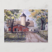 Barn aan het einde van de weg - briefkaart (Voorkant)