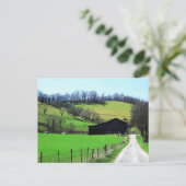 Barn aan het einde van de weg briefkaart (Staand voorkant)