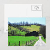Barn aan het einde van de weg briefkaart (Voorkant / Achterkant)