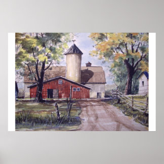 Barn aan het einde van de weg - poster