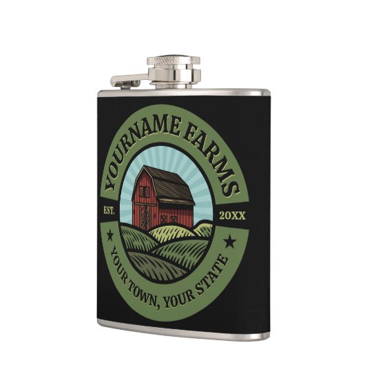  Barn ADD NAAM Land Boerderij Crops Farmer Heupfles (Links)