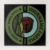  Barn ADD NAAM Land Boerderij Crops Farmer Legpuzzel (Horizontaal)