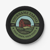  Barn ADD NAAM Land Boerderij Crops Farmer Papieren Bordje (Voorkant)