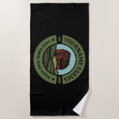 Barn ADD NAAM Land Boerderij Crops Farmer Strandlaken (Voorkant)