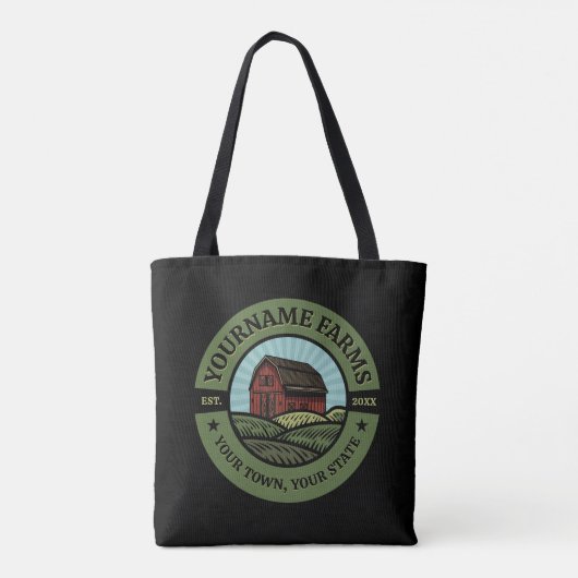 Barn ADD NAAM Land Boerderij Crops Farmer Tote Bag (Achterkant)
