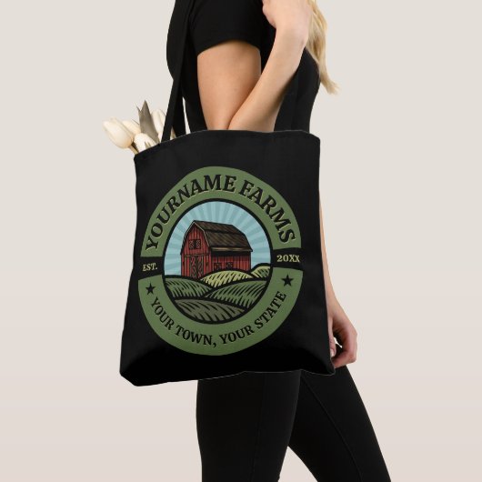 Barn ADD NAAM Land Boerderij Crops Farmer Tote Bag (Dichtbij)