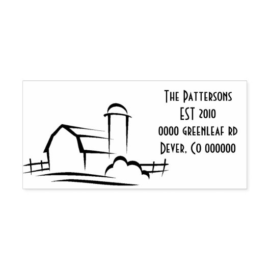 Barn Adresstempel Rubberstempel