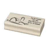 Barn Adresstempel Rubberstempel