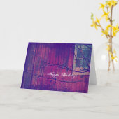 Barn and Tree Limbs Digital Art, Birthday Kaart (Gele Bloem)