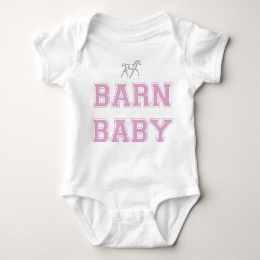Barn Baby Baby One-piece - Roze Romper (Voorkant)