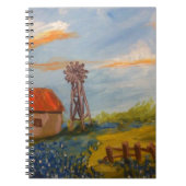Barn & Bluebonnets Notitieboek (Voorkant)