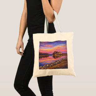 Barn Bluff, Red Wing Levendige Zonsondergang Tote Bag