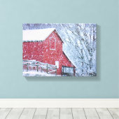 Barn Bluster (12,47 x 9 x 75 inch) Canvas Afdruk (Insitu (Houten vloer))