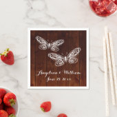 Barn Board Butterfly Napkin Servetten (Insitu)