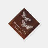 Barn Board Butterfly Napkin Servetten (Hoek)