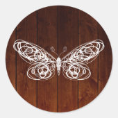 Barn Board Butterfly Sticker (Voorkant)