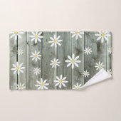 Barn Board Daisy Flower Handdoek (Handdoek)