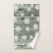 Barn Board Daisy Flower Handdoek (Handdoek)