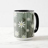 Barn Board Daisy Flower Mok (Voorkant rechts)