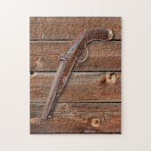 BARN BOARD MET PISTOOL LEGPUZZEL (Verticaal)