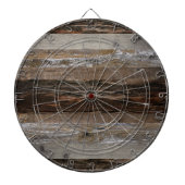 Barn Board Rustic Wood Dart Board Dartbord (Voorkant)