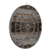 Barn Board Rustic Wood Dart Board Dartbord (Voorkant Links)