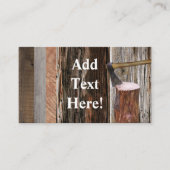 Barn Board Rustic Wood Visitekaartje (Voorkant)