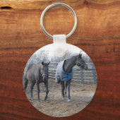 Barn Boerderij Horses Sleutelhanger (Voorkant)