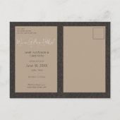 Barn & Boots Rustic Cowboy Wedding Bewaar de datum Aankondigingskaart (Achterkant)