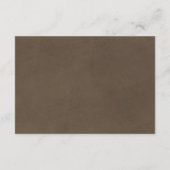 Barn & Boots Rustic Cowboy Westerne receptie Informatiekaartje (Achterkant)