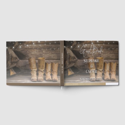 Barn Boots Rustic Wedding Gastenboek (Volledig)
