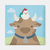 Barn Buddies - Koe & griep Magneet (Voorkant)