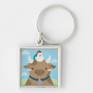 Barn Buddies - Koe & griep Sleutelhanger