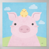 Barn Buddies - Piglet & Chick Poster (Voorkant)