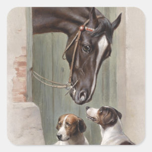 Barn Buddies Vierkante Sticker