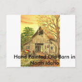 Barn & Buggy, Hand schilderde Oude Barn in Noord I Briefkaart (Voorkant)