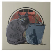 Barn Cat Tegeltje (Voorkant)