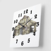 Barn Clock Vierkante Klok (Hoek)