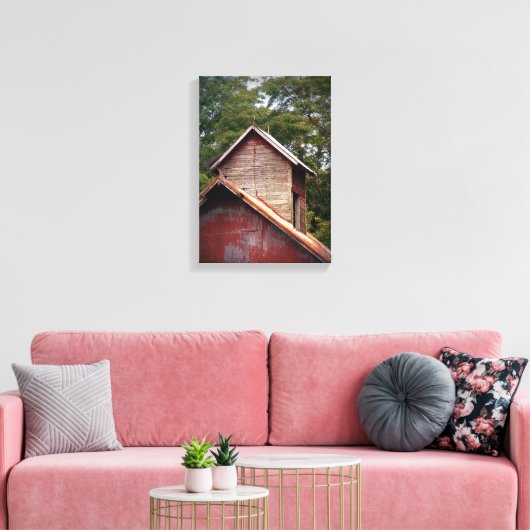 Barn Cupola met een zachte verf Canvas Afdruk (Insitu (Woonkamer))