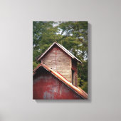 Barn Cupola met een zachte verf Canvas Afdruk (Voorkant)