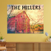 BARN CUSTOM PERSONALIZED ART STRETCHED CANVAS AFDRUK (Insitu (Woonkamer))