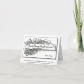 Barn Dance Dank u, Vintage, Retro Bedankkaart (Achterkant)