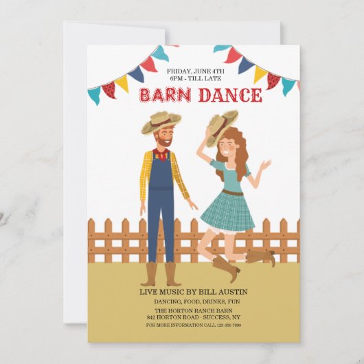 Barn Dance Kaart (Voorkant)