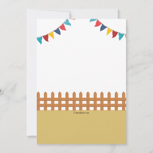 Barn Dance Kaart (Achterkant)