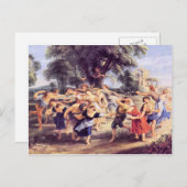 Barn-dans van Paul Rubens Briefkaart (Voorkant / Achterkant)