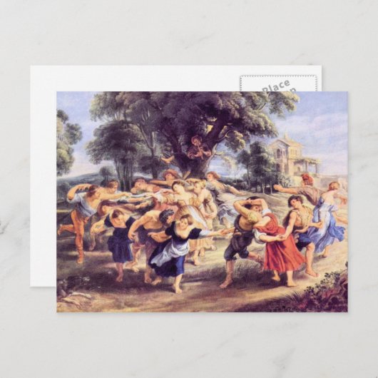 Barn-dans van Paul Rubens Briefkaart (Voorkant / Achterkant)