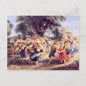 Barn-dans van Paul Rubens Briefkaart (Voorkant)